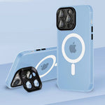 iPhone16 Camera Stand Case Wireless Charging Shockproof Cover