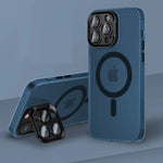 iPhone16 Camera Stand Case Wireless Charging Shockproof Cover